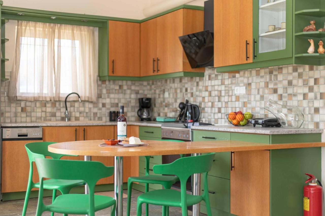 Villa Melenia For Family Holidays By The Beach Agia Pelagia Eksteriør billede